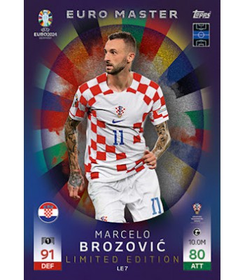 Topps Match Attax UEFA EURO 2024 Euro Master Limited Edition Marcelo Brozović (Croatia)